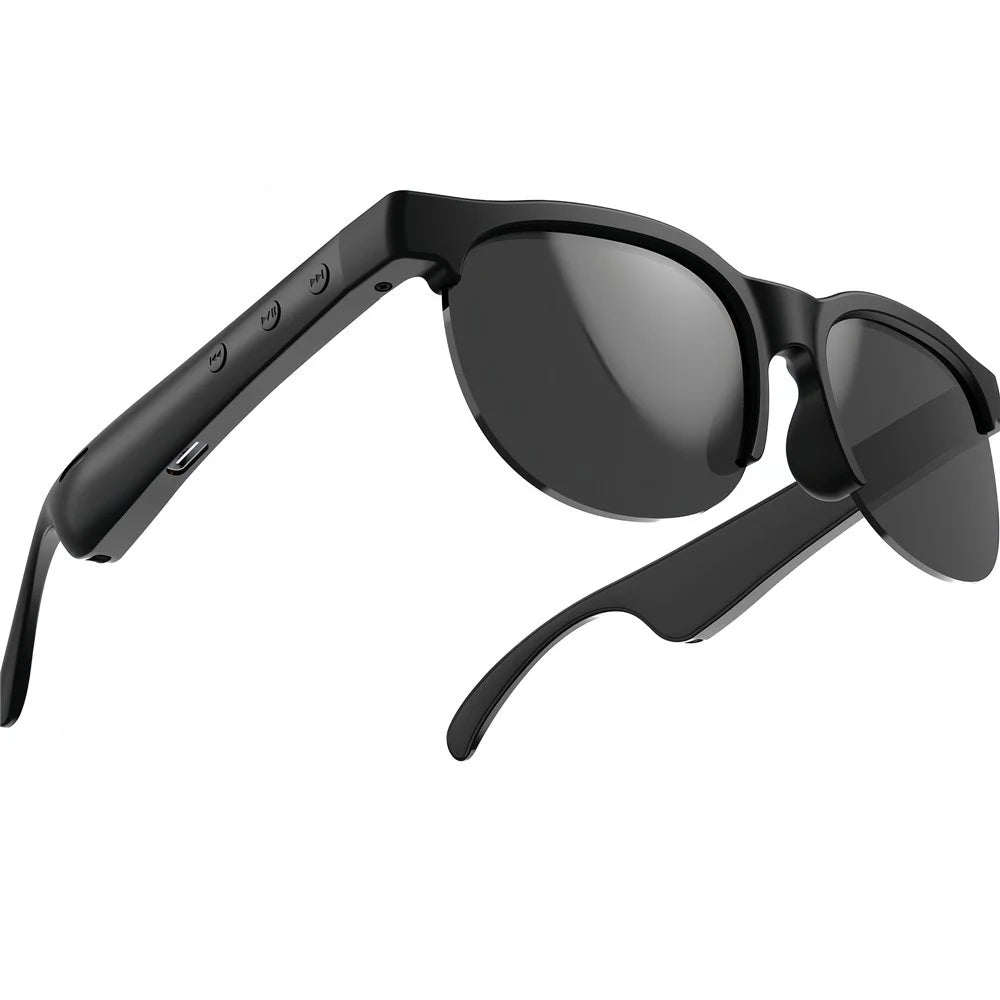 UV Protection Smart Sunglasses with Noise Reduction Bluetooth-compatible Earphones Music Eyeglasses - 1
