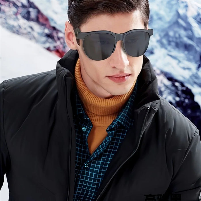UV Protection Smart Sunglasses with Noise Reduction Bluetooth-compatible Earphones Music Eyeglasses - 3
