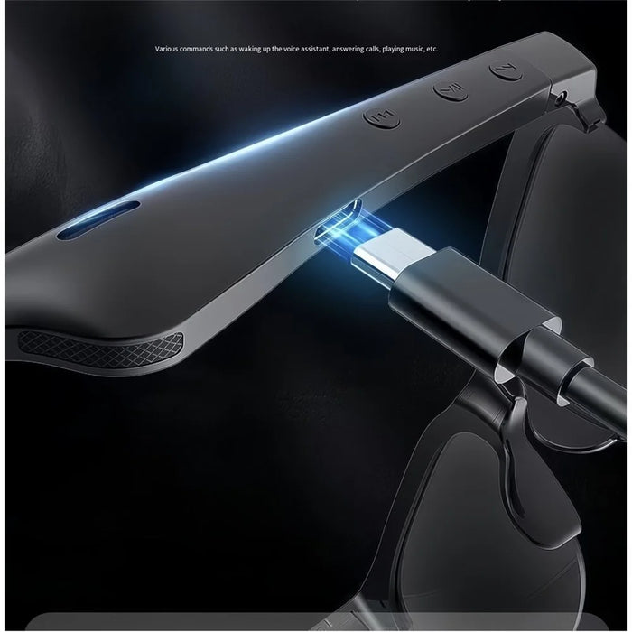 UV Protection Smart Sunglasses with Noise Reduction Bluetooth-compatible Earphones Music Eyeglasses - 7