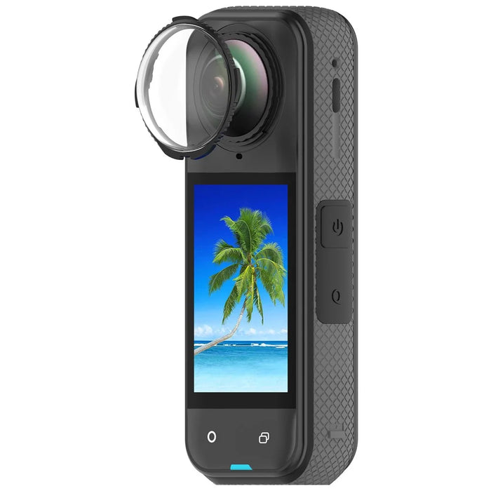 2Pcs for Insta360 X5 Lens Protector Tempered Glass Camera Lens Film - Black - 4