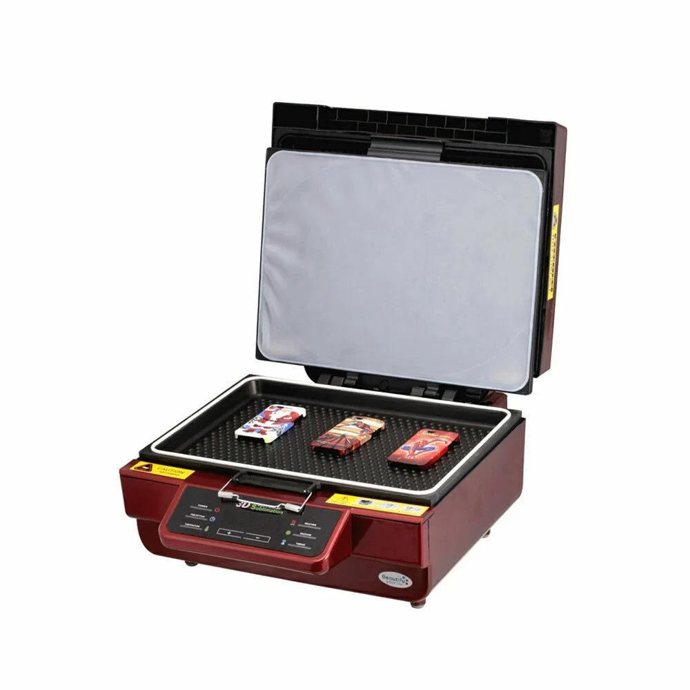 ST-3042 3D Sublimation Heat Press Machine Vacuum Transfer Printer for Phone Cases, Mugs, Cups (EU Plug) - 110V / Red - 2