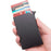 RFID Blocking Aluminum Card Holder Slim Design Anti Theft Protection Card Collector - Black - 4