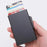 RFID Blocking Aluminum Card Holder Slim Design Anti Theft Protection Card Collector - Black - 5