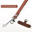 27cm Wrist Phone Lanyard Recycled PET Yarn Quick Release Short Strap with Tether Tab - Tan - 5