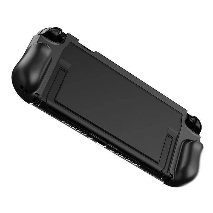 For Nintendo Switch 2 Game Console Transparent Case  TPU + PC Protective Cover - Black - 1