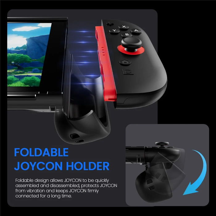 For Nintendo Switch 2 Game Console Transparent Case  TPU + PC Protective Cover - Black - 5