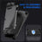 For Nintendo Switch 2 Game Console Transparent Case  TPU + PC Protective Cover - Black - 7
