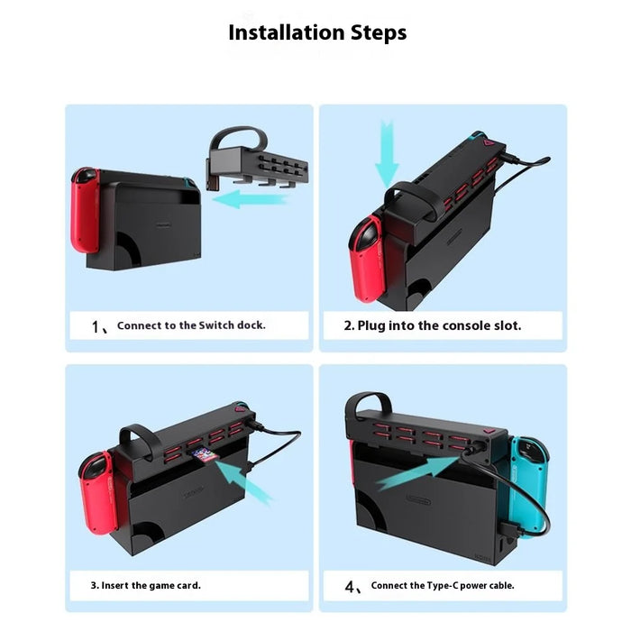 For Nintendo Switch/Switch OLED Game Console Card Reader Card Switcher with Remote Controller - 7