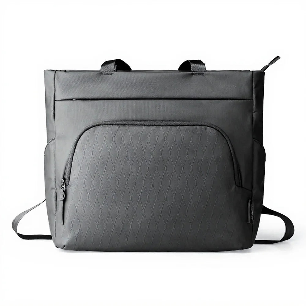 MARK RYDEN MR236 14 inch Laptop Tote Bag Oxford Fabric Men Commuter Handbag - Elegant black - 1