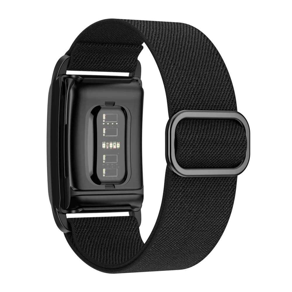 Nylon Sport Band for Whoop 4.0 Breathable Adjustable Waterproof Replacement Wristbands Straps - Black - 2