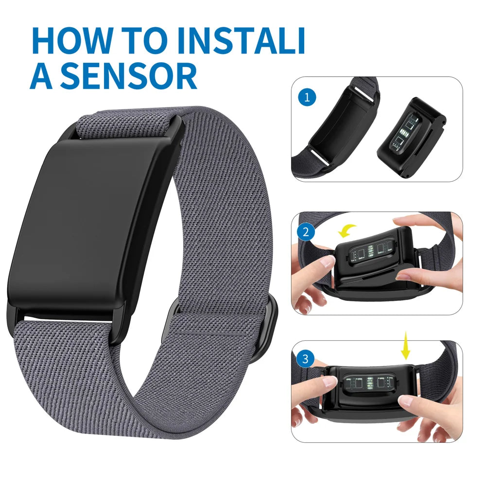 Nylon Sport Band for Whoop 4.0 Breathable Adjustable Waterproof Replacement Wristbands Straps - Black - 3