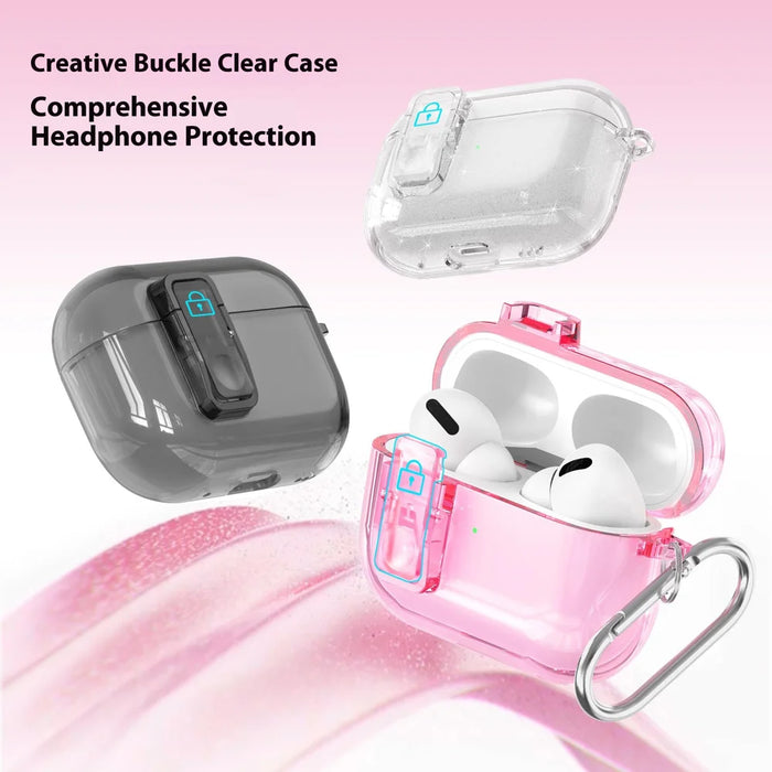 For AirPods Pro 3 Case TPU PC Clear Slim Anti Scratch Protective Cover - Clear - 6