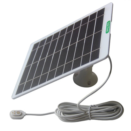Solar Panel Charger 5W 5V for Arlo Pro 5S / Ultra / Pro 3 / Ultra 2 Magnetic Port Weatherproof 3m Cable - White - 1
