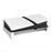For Sony PS5 Slim/Pro Console Stand Plastic Horizontal Storage Rack with 12 Game Card Slots - White - 1