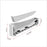 For Sony PS5 Slim/Pro Console Stand Plastic Horizontal Storage Rack with 12 Game Card Slots - White - 4