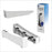For Sony PS5 Slim/Pro Console Stand Plastic Horizontal Storage Rack with 12 Game Card Slots - White - 5