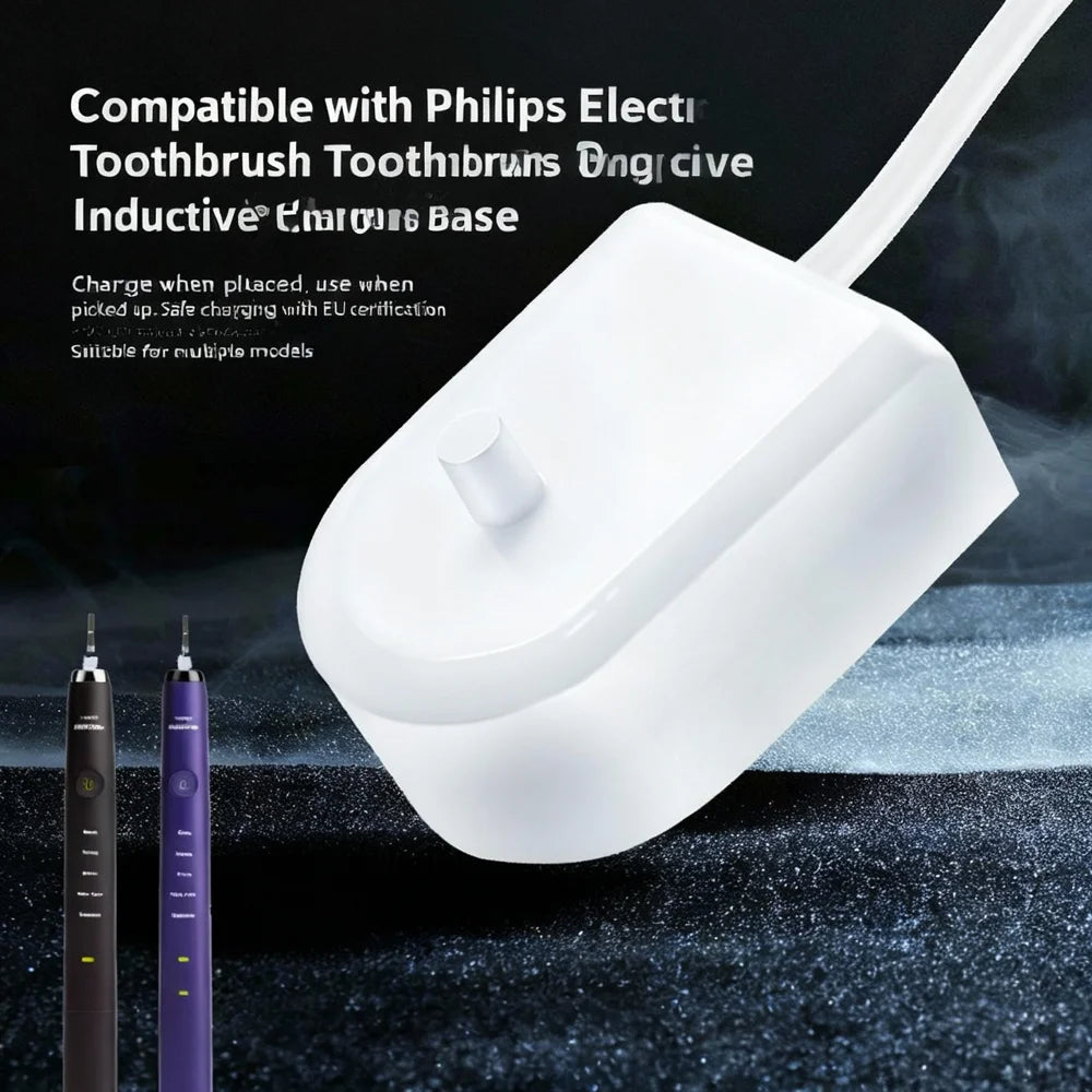 Charging Base For Philips HX8211/HX6100/HX6730/HX3216 Electric Toothbrush Replacement Charger - USB/5V - 3