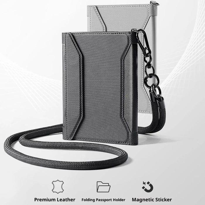 MARK RYDEN MR604 Multi-Function Passport Holder / Travel Document Organizer Card Wallet for Travel / Outdoor - Grey - 3