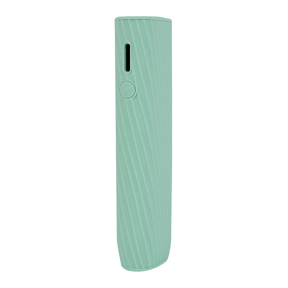 For IQOS Iluma i One Silicone Case Twill Textured Protective Cover - Mint Green - 1