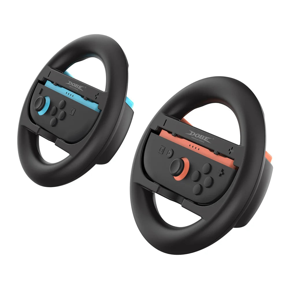 DOBE TNS-3196S Steering Wheels for Nintendo Switch / Switch OLED Console Joy-Cons Racing Wheels Joycon Controller - Black - 4