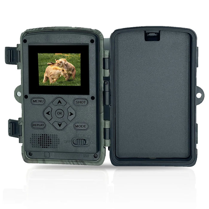 PR300 WIFI Wildlife Trail Camera 60MP 4K Video Night Vision Infrared IP66 Waterproof Animal Tracking Camera - Green - 2