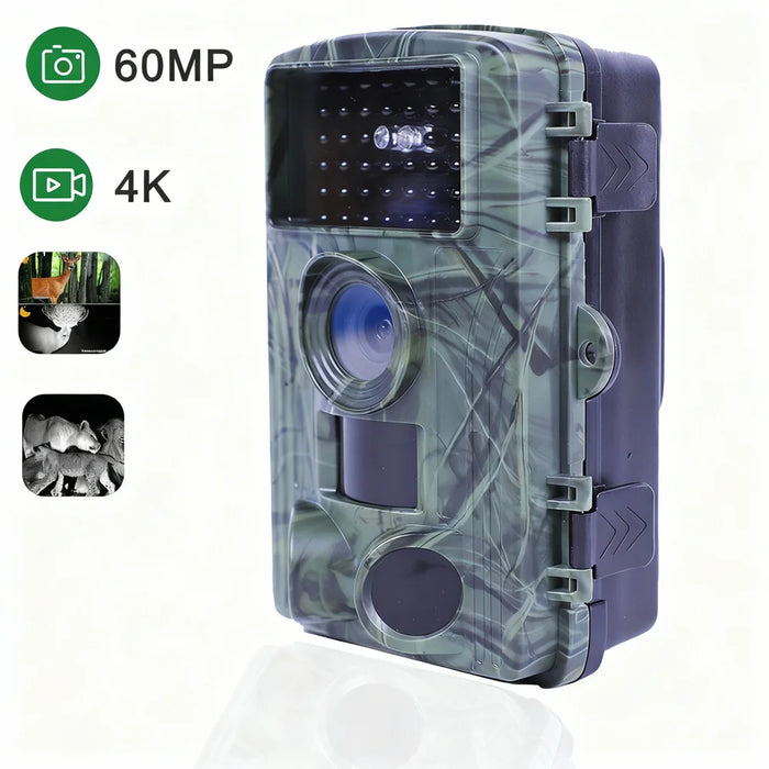 PR300 WIFI Wildlife Trail Camera 60MP 4K Video Night Vision Infrared IP66 Waterproof Animal Tracking Camera - Green - 3