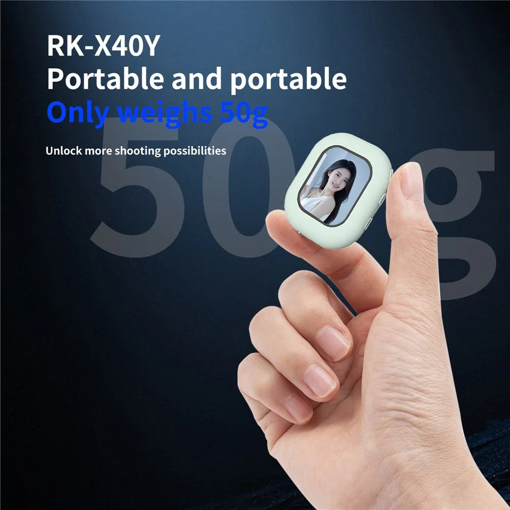 RK-Y40Y 2 inch Mini Wireless Screen Mirroring Device Magnetic Phone Projector Wireless Casting for Mobile Phones - White - 5