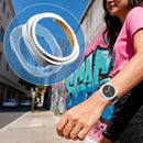 For Samsung Galaxy Watch8 40mm Scale Design Metal Watch Case Anti Scratch Protective Cover - Black - 4
