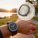 For Samsung Galaxy Watch8 44mm Scale Design Metal Watch Case Anti Scratch Protective Cover - Black - 4