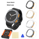 For Samsung Galaxy Watch8 44mm Scale Design Metal Watch Case Anti Scratch Protective Cover - Black - 7