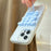 Butterfly Silicone Suction Cup Phone Stand Holder Portable Desktop Kickstand Square Ring Holder - Baby Blue - 3