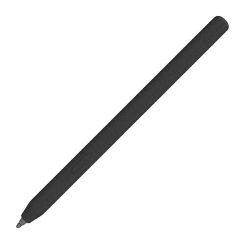 LOVE MEI For Samsung Galaxy Tab S11 S Pen Silicone Case Leather Pattern Texture Stylus Sleeve - Black - 1