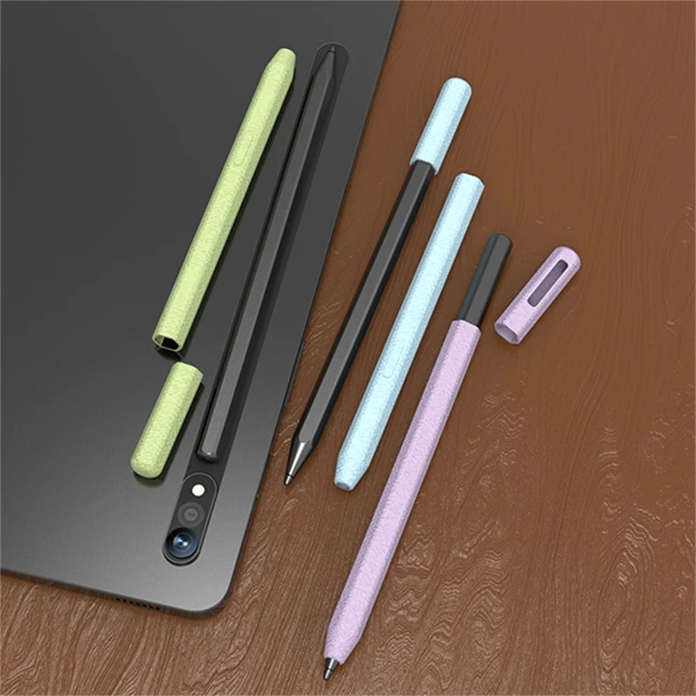 LOVE MEI For Samsung Galaxy Tab S11 S Pen Silicone Case Leather Pattern Texture Stylus Sleeve - Black - 5
