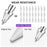 AHASTYLE WG155 2Pcs Wear Resistant Tips for Apple Pencil Pro  /  Pencil (USB-C)  /  2nd  /  1st Generation Replacement Nibs - 6