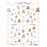 Good Night Jenny Bunny Embossed DIY Phone Stickers Self Adhesive Plastic Decorative Decals - 1