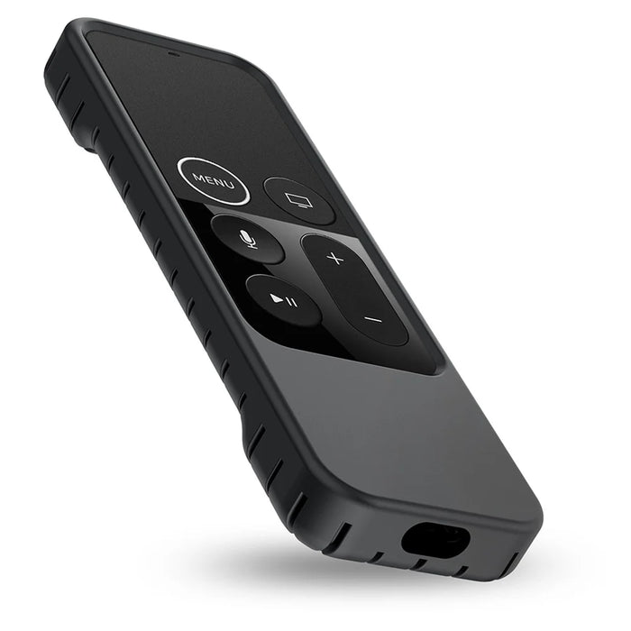 Grid Pattern Anti-slip Silicone Shockproof Case for Apple TV 4K 5th/4th Gen Remote Controller - Black - 2