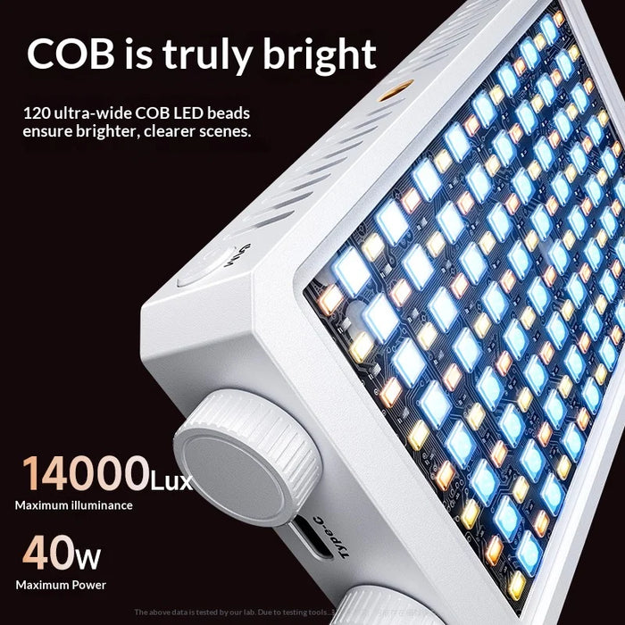 40W RGB Full Color Portable Photography Light for Smartphone Live Streaming LED Video Light - 3