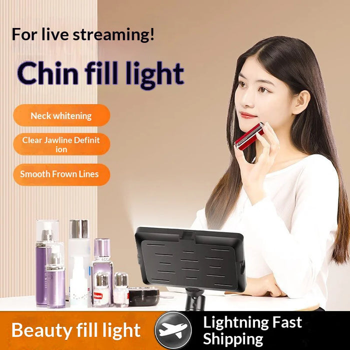 6 Inch LED Fill Light Adjustable Angle 3 Color Modes Professional Beauty Lamp for Photography / Live Streaming - 2