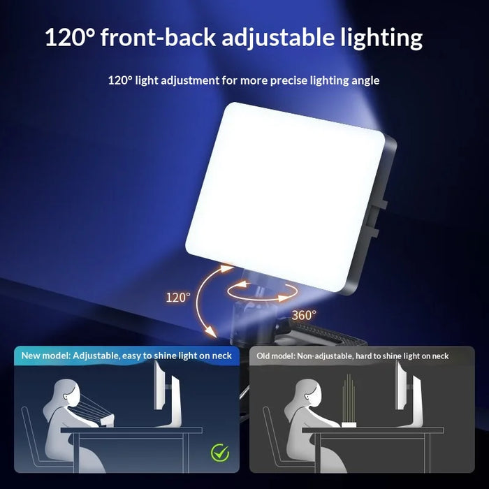 6 Inch LED Fill Light Adjustable Angle 3 Color Modes Professional Beauty Lamp for Photography / Live Streaming - 3