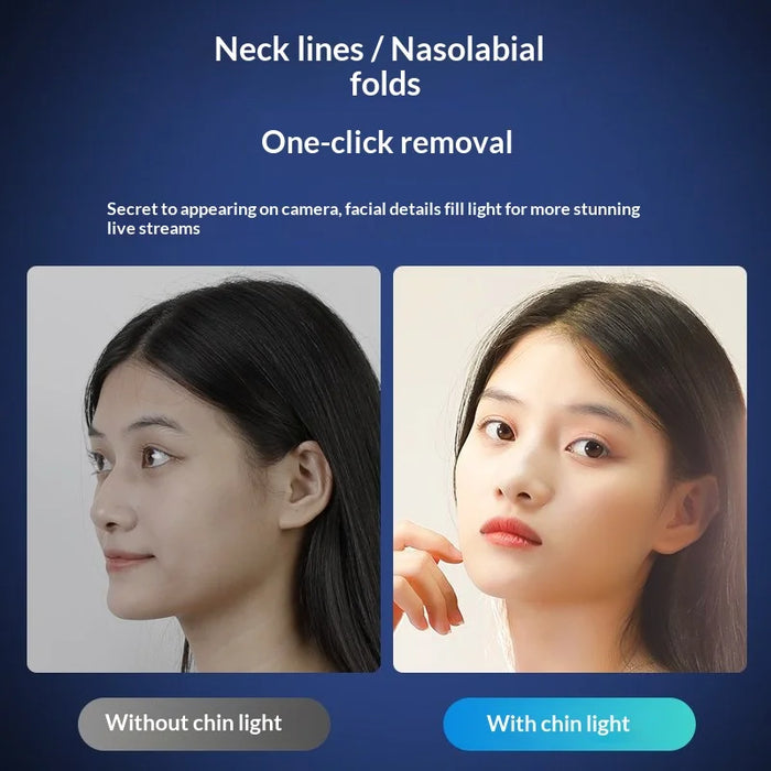 6 Inch LED Fill Light Adjustable Angle 3 Color Modes Professional Beauty Lamp for Photography / Live Streaming - 4