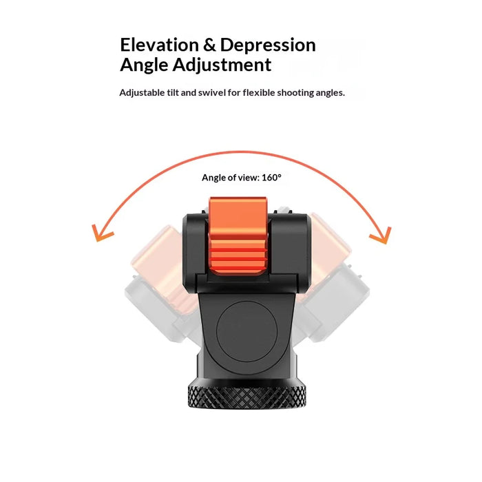VRIG Magnetic Adapter for DJI Osmo 360/Action 5 Pro/4/3 Action Camera Quick Release Dual Lock Mount Base - 4