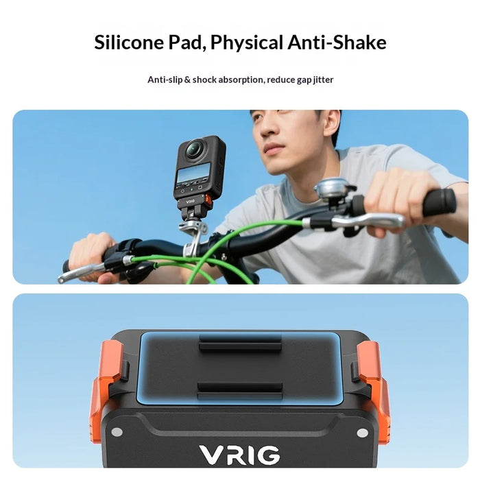 VRIG Magnetic Adapter for DJI Osmo 360/Action 5 Pro/4/3 Action Camera Quick Release Dual Lock Mount Base - 5