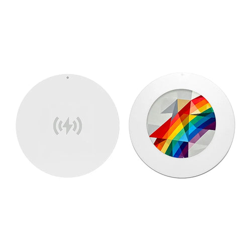 1.69 Inch 6 Color E-Paper Badge High Definition Round Display NFC Electronic Name Tag Customizable DIY Image - 1