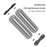 Portable Hand Massage Roller Instant Stress Relief Toy Hand Massager with Storage Bag - Black - 4