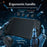 For Nintendo Switch 2 TPU Protective Cover with Tempered Glass Screen Protector Joystick Caps Set - Black - 3