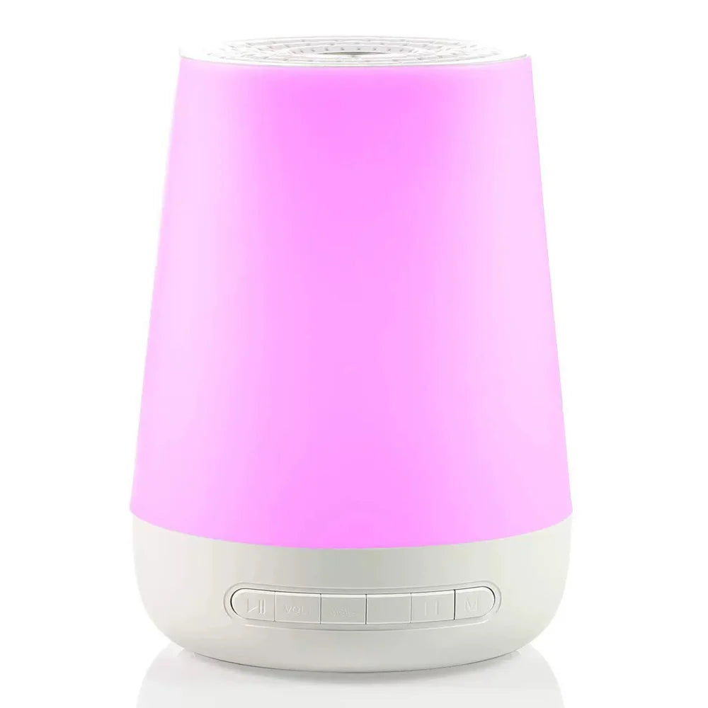 085 2 in 1 White Noise Sound Machine Touch Control Colorful Night Light Sleep Aid with Timer Function - 1