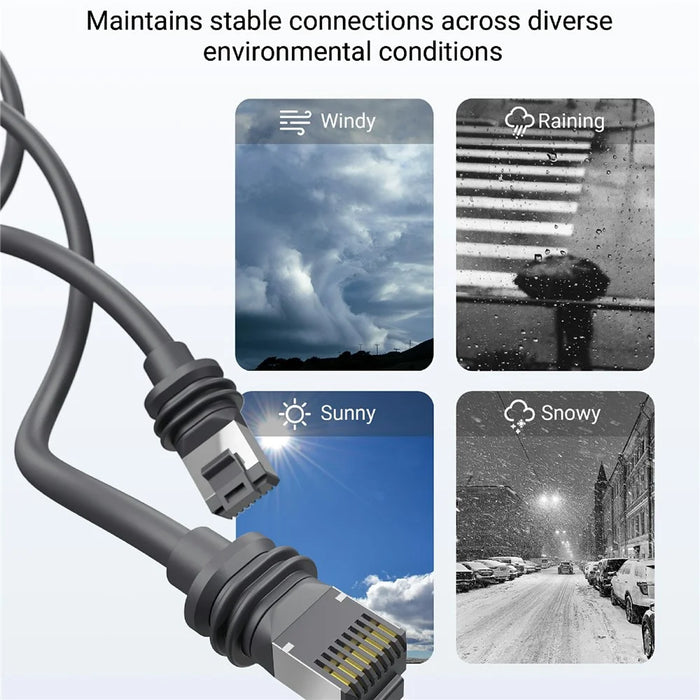 STARWARE 23m Cable for Starlink Gen 3 , High-Speed Data Transmission Waterproof Cable - 7