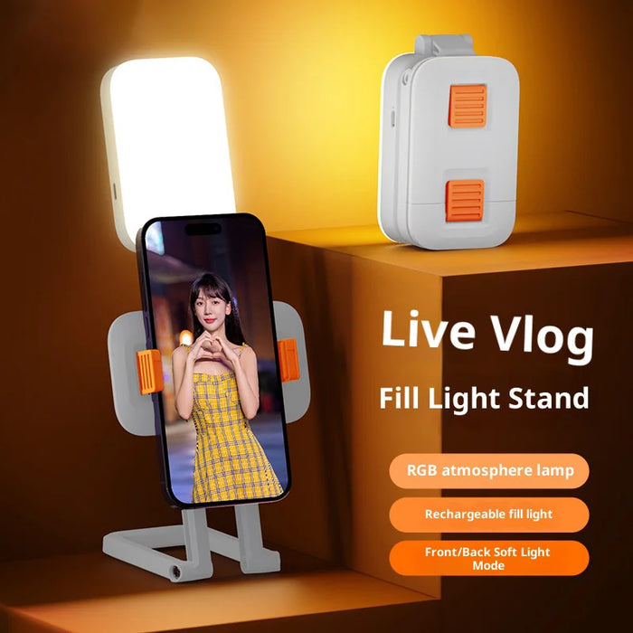 CYKE D2 Pro RGB Handheld Fill Light Integrated Desktop Phone Holder Stand for Live Streaming / Photography - 5