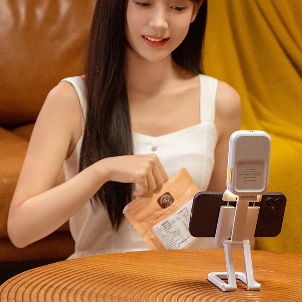 CYKE D2 Pro RGB Handheld Fill Light Integrated Desktop Phone Holder Stand for Live Streaming / Photography - 6