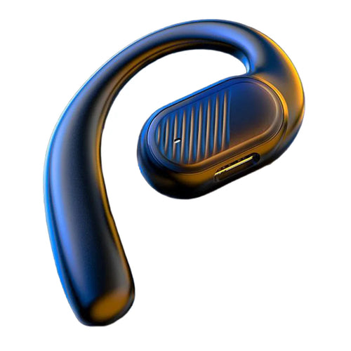 LX-09 Earhook Bluetooth-compatible Earbud for Outdoor Sports Single Ear Earbud with Noise Cancelling Mic - Black - 1